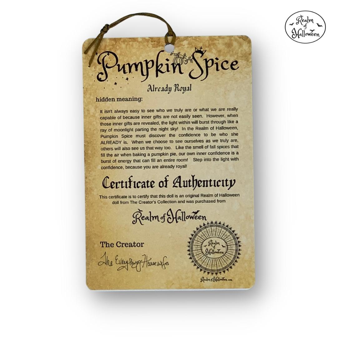 Pumpkin Spice Doll, Halloween Children's Book Series