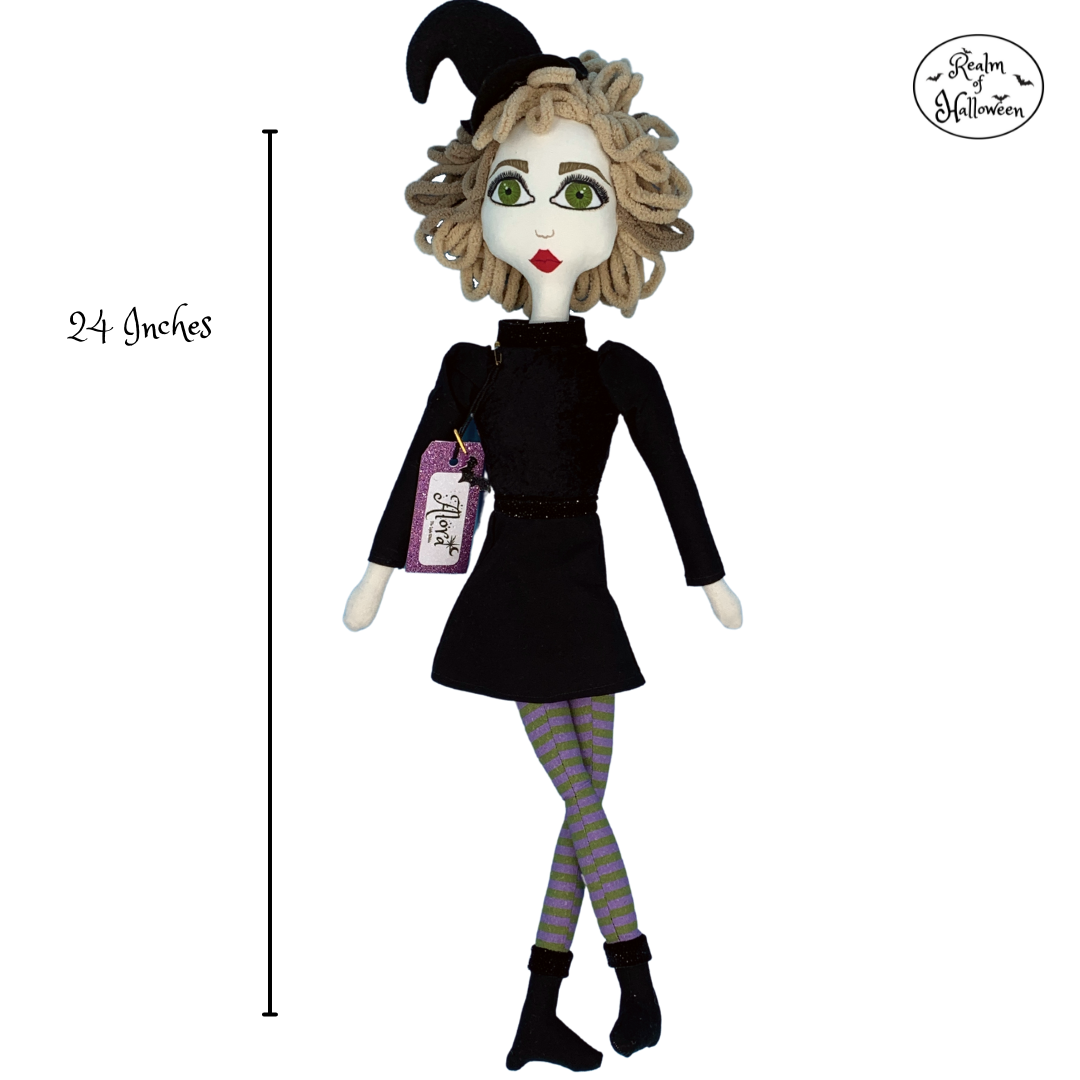 Alora Witch Halloween Doll, Realm Children's Book Series
