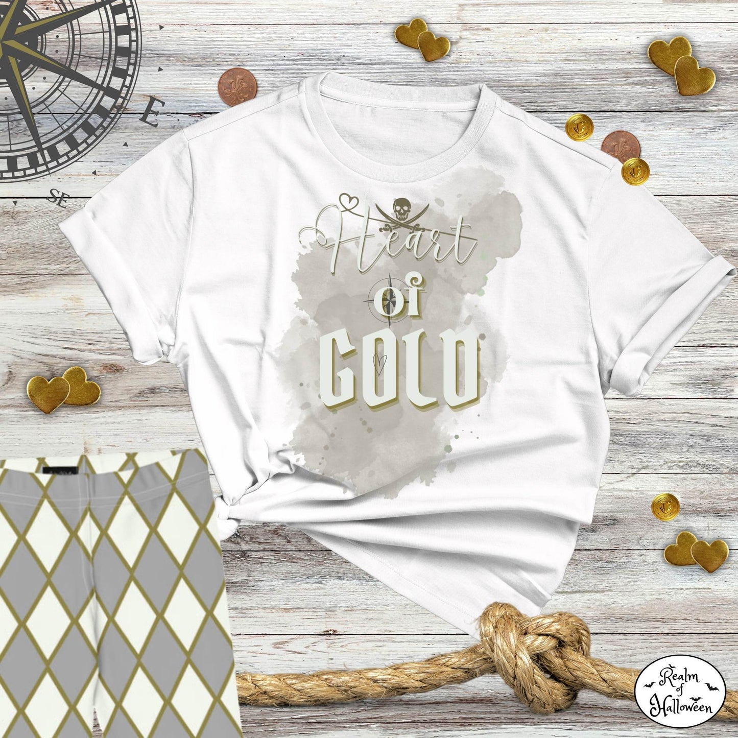 Heart of Gold, Pirate, Halloween T-shirt