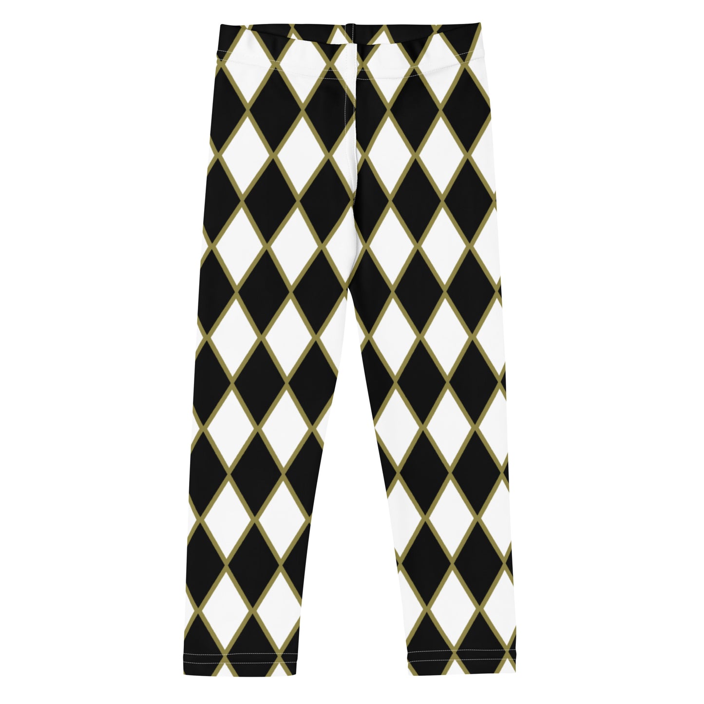 Black and White Harlequin Children's Leggings Halloween.