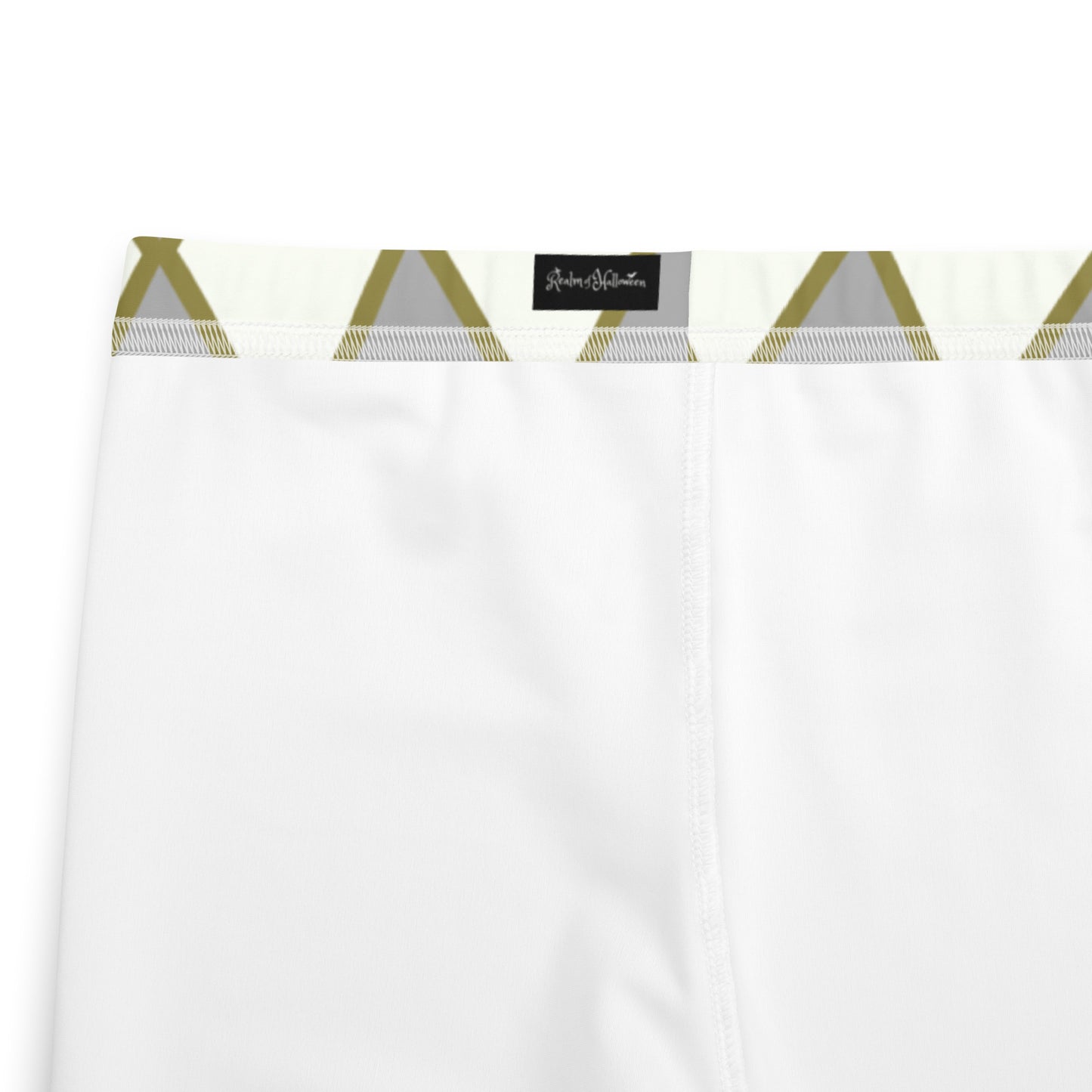 Harlequin, Cream, Grey, and Caramel YOUTH SIZE Leggings, from the Already Royal Collection