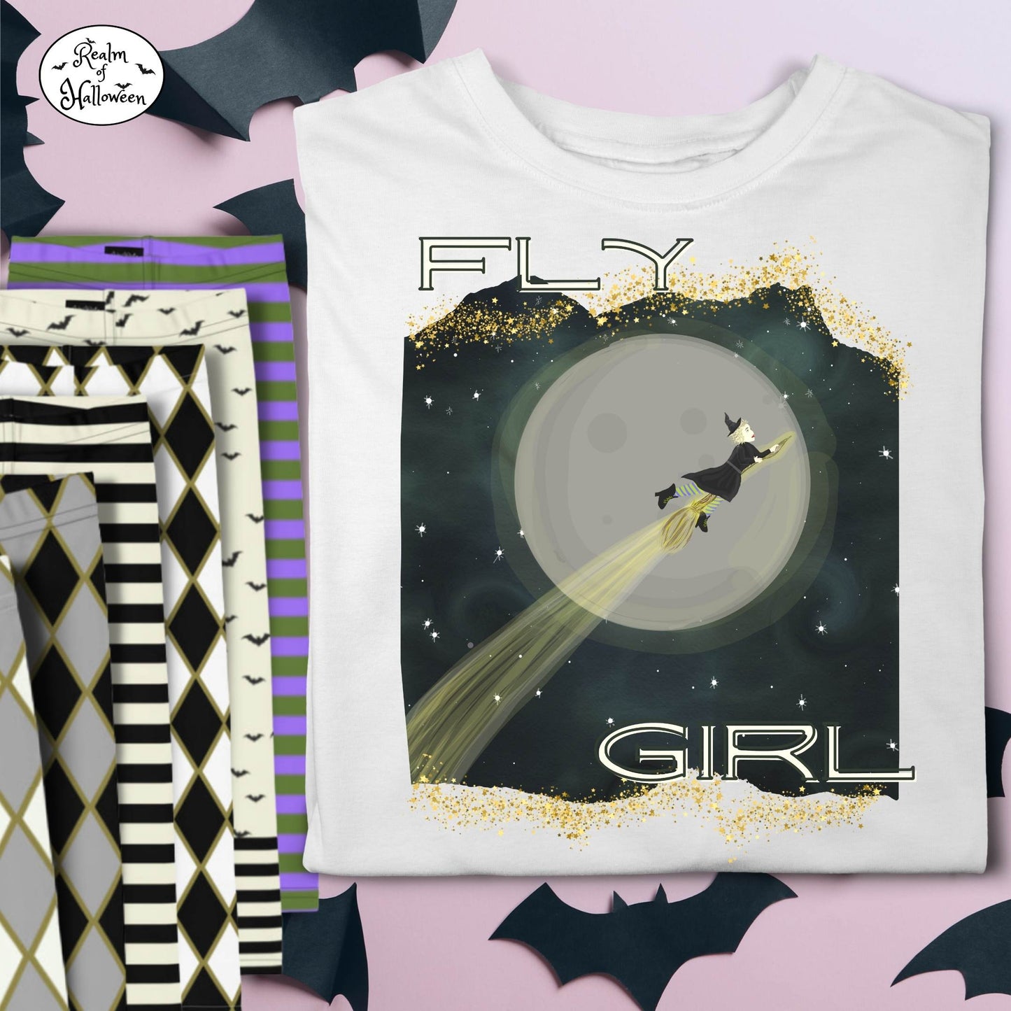 Fly Girl Graphic White YOUTH SIZE T-Shirt, from You are the Light Collection