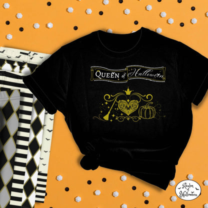 Queen of Halloween YOUTH SIZE Black T-Shirt, from the Realm of Halloween