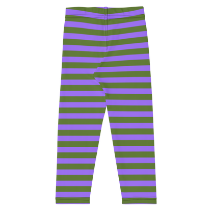Purple and Green Striped Children’s Leggings, from the You are the Light Collection